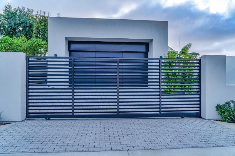 Modern Metal Driveway Gate